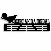 Wieszak na medale dla chłopca DZIECIAK NA MEDAL [M] 39x14cm