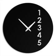 Zegar 12345 [M] 40cm - metalowy zegar ścienny