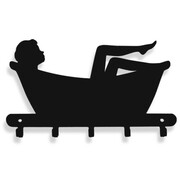 Wieszak łazienkowy KOBIETA W WANNIE [S] 20x12cm na ręczniki