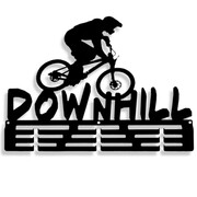 Wieszak na medale DOWNHILL [M] 36x26 CM - Metalowy wieszak ścienny dla kolarzy górskich