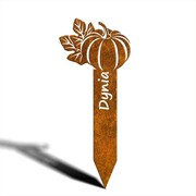 Mała tabliczka Ogrodowa Dynia [M] 15x36cm- Rdzawa Etykieta do Roślin