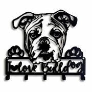 Wieszak do przedpokoju Pies Bulldog Love [M] 38x37cm