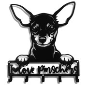 Wieszak Na Klucze Pies Pinczer Love [S] 21x24cm