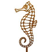 Biżuteria Ogrodowa Ozdoba Rdzawy Konik Morski [XXL] 11x102cm