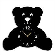Zegar Pluszowy Miś [S] 30x27cm - metalowy zegar ścienny dla dziecka