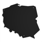 Tablica Magnetyczna Mapa Polski [L] 54x50cm - Metalowa Dekoracja Ścienna