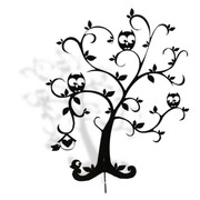 Stojak na biżuterię SOWY [M] 25x30cm wesoła dekoracja