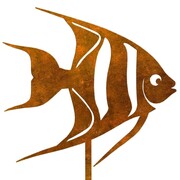 Biżuteria Ogrodowa Ozdoba Rdzawa Rybka Felicja [XL] 16x103cm