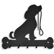 Wieszak na klucze PIES SZCZENIAK [S] 22x19cm - Metalowy wieszak ścienny na klucze, smycze, gadżety i akcesoria