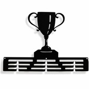 Wieszak na medale PUCHAR [M] 36x25cm - Metalowy ścienny wieszak na medale
