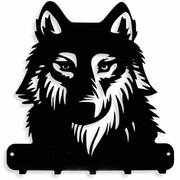 Wieszak na klucze WILCZEK [S] 21x21cm - Metalowy organizer na klucze i akcesoria