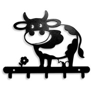 Wieszak na Klucze Krowa [S] 20x15cm - Metalowy organizer ścienny na klucze, gadżety i akcesoria