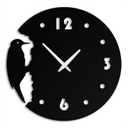 Zegar Stukający Dzięcioł [M] 40cm - metalowy zegar ścienny