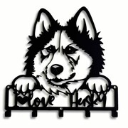 Wieszak do przedpokoju Pies Husky Love [M] 39x41cm
