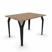 Nogi do stołu Sophie [L] 72x15x4cm - Z wkładanym dekorem - Metalowe