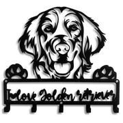 Wieszak Na Klucze Pies Golden Retriever Love [S] 21x21cm