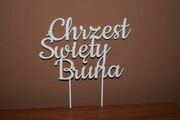 Topper na tort Chrzest Święty imię
