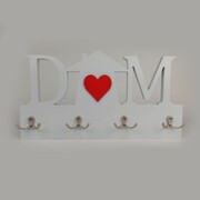 Wieszak na klucze z napisem DOM