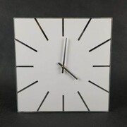 Zegar ścienny ze szkła akrylowego biały 30 cm