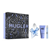 Mugler Angel zestaw - woda perfumowana 50 ml + woda perfumowana 10 ml Refillable + balsam do ciała 50 ml Mugler