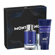 Montblanc Explorer Ultra Blue zestaw - woda perfumowana 100 ml + woda perfumowana 7,5 ml + żel pod prysznic 100 ml Montblanc