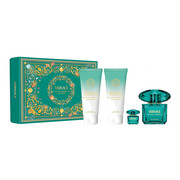 Versace Crystal Emerald Pour Femme zestaw - woda perfumowana 90 ml + woda perfumowana 5 ml + balsam do ciała 100 ml + żel pod prysznic 100 ml Versace