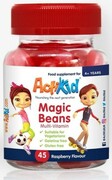 Magic Beans Magiczne faosolki Multiwitaminy dla dzieci o smaku malinowym 45 kapsułek ActiKid