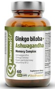 PharmoVit Clean Label Ginkgo biloba + Ashwagandha Memory Complex 60 kapsułek