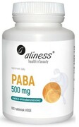 PABA (kwas p-aminobenzoesowy) 500 mg, 100 vege tabletek Aliness