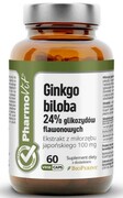 Pharmovit Clean Label Ginkgo biloba 24% glikozydów flawonowych 60 kaps Vege