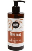 Mydło oliwne czarne z olejem arganowym o zapachu tropikalnych owoców 300ml Arganove