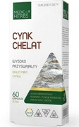 Cynk Chelat - diglicynian cynku 15mg, 60 kapsułek Medica Herbs