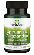 Spirulina & Astaxanthin 120 tabletek Swanson