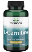 L-Carnitine 500 mg (100 tabletek) Swanson