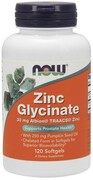 NOW Foods Zinc Glycinate Cynk + olej z pestek dyni 120 kapsułek