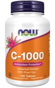 Witamina C - 1000 Dzika Róża 100 tabletek NOW Foods