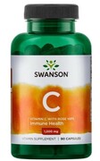 Swanson Witamina C 1000 mg z dziką różą 90 kapsułek