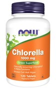 Chlorella 1000 mg (rozbite ściany komórkowe) 120 tabletek NOW Foods