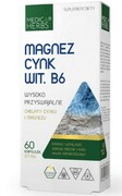 Magnez Cynk Witamina B6, 60 kapsułek Medica Herbs