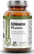 PharmoVit Clean Label Echinacea 4% polifenoli ekstrakt z jeżówki purpurowej 360 mg (60 kaps.)