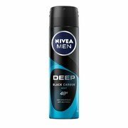 Nivea Men Deep Black Carbon Beat antyperspirant spray z aktywnym węglem 150ml (M) (P1)
