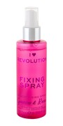 Makeup Revolution London Fixing Spray I Heart Revolution Guava Rose Utrwalacz makijażu 100ml (W) (P2)