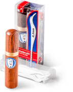 Wykałaczki dentystyczne - etui z drewna sandałowego, 30 szt, białe.