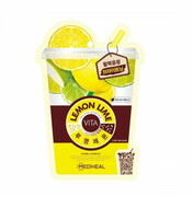 MEDIHEAL Vita Lemon Lime Mask maska rozświetlająco-energetyzująca z cytryną i limonką 20ml (P1)