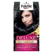 Palette Deluxe Oil-Care Color farba do włosów trwale koloryzująca z mikroolejkami 909 (1-1) Granatowa Czerń (P1)