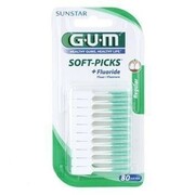GUM SOFT-PICKS Medium - Elastyczne Wykałaczki z delikatną, gumowaną Końcówką 40 szt.