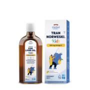 Tran Norweski Kids 500 mg Omega 3 - smak cytrynowy (250 ml)