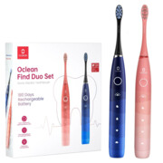 OCLEAN SZCZOTECZKA ZESTAW FIND DUO SET CZERWONY&NIEBIESKI (Szczoteczka soniczna 2szt)