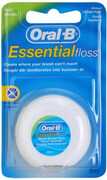 Oral B Essential Floss - Woskowana nić dentystyczna o smaku mięty