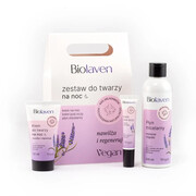 Biolaven Zestaw do twarzy na noc, krem na noc, 50 ml + krem pod oczy, 15 ml + płyn micelarny, 200 ml